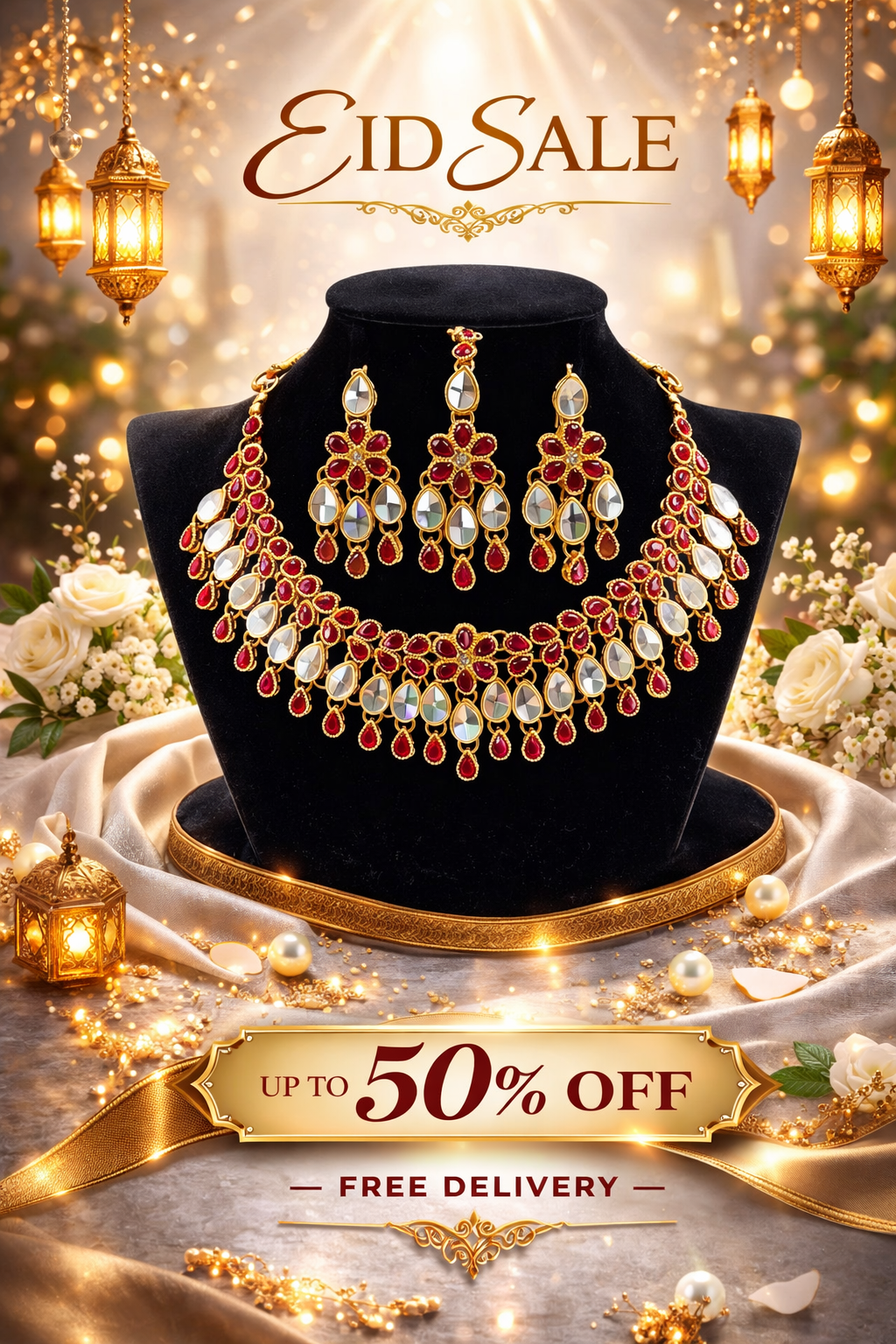 Tear Floral Necklace Se