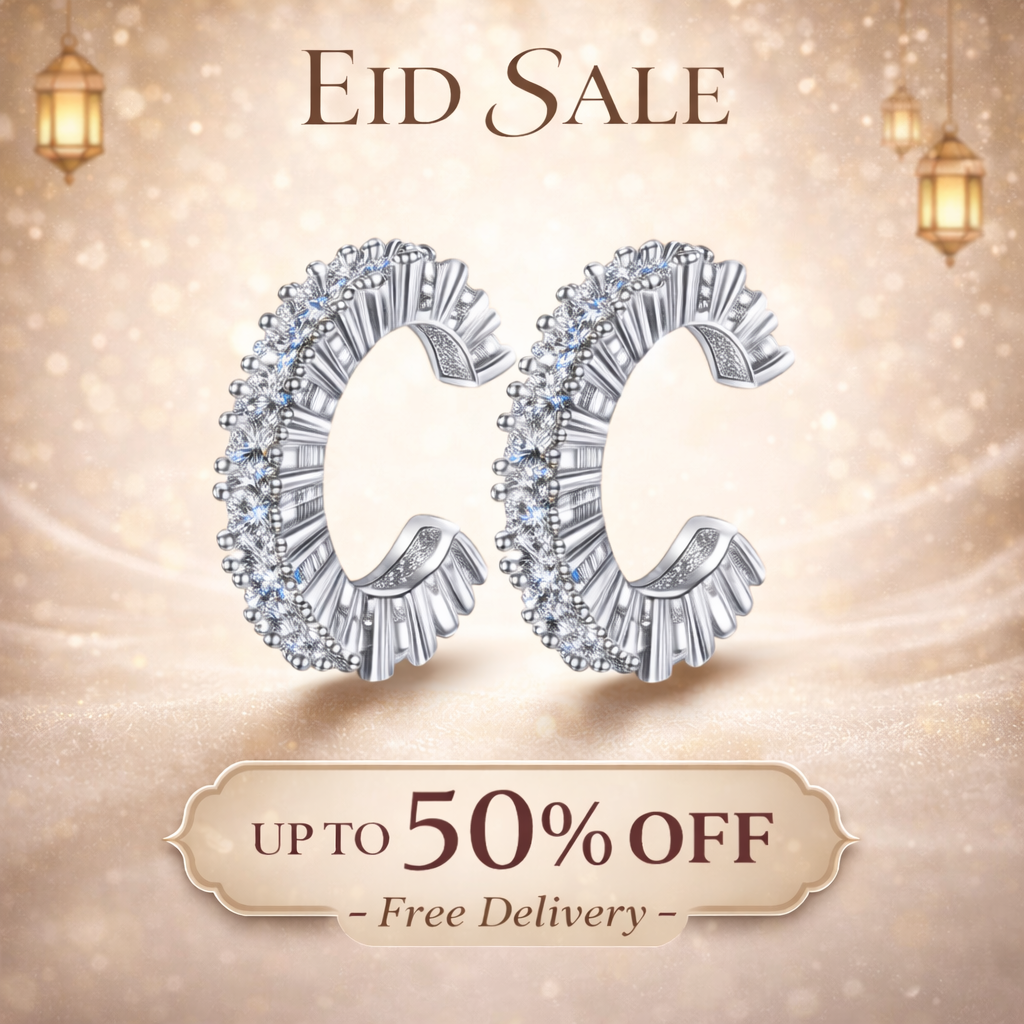 Silver Zircon Ear Cuff