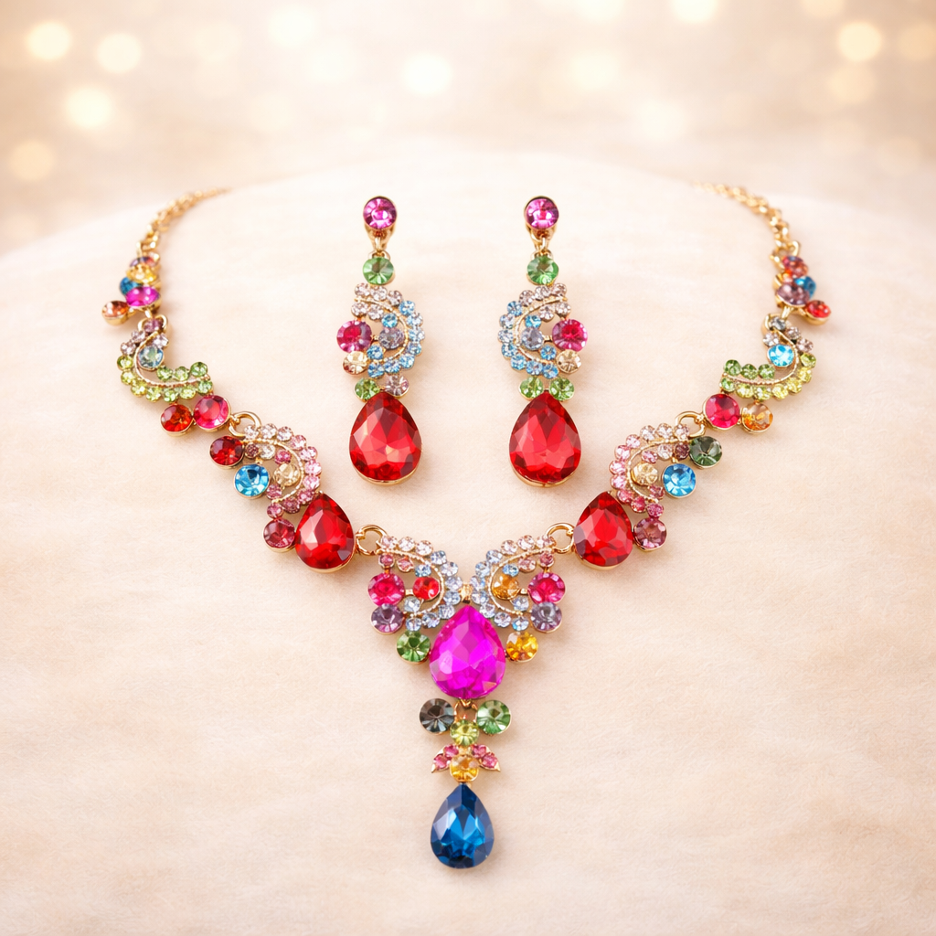 Crystal Necklace Set