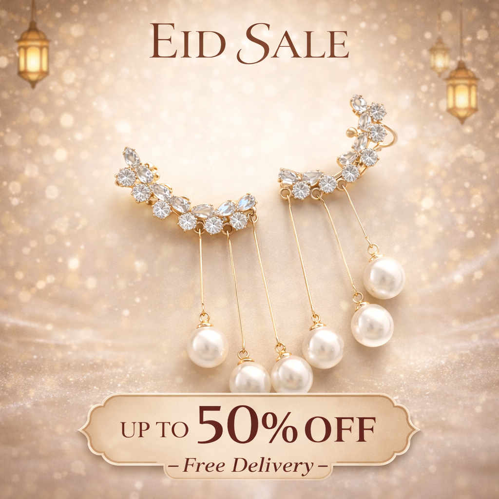 Drop Pearl Ear Cuffs