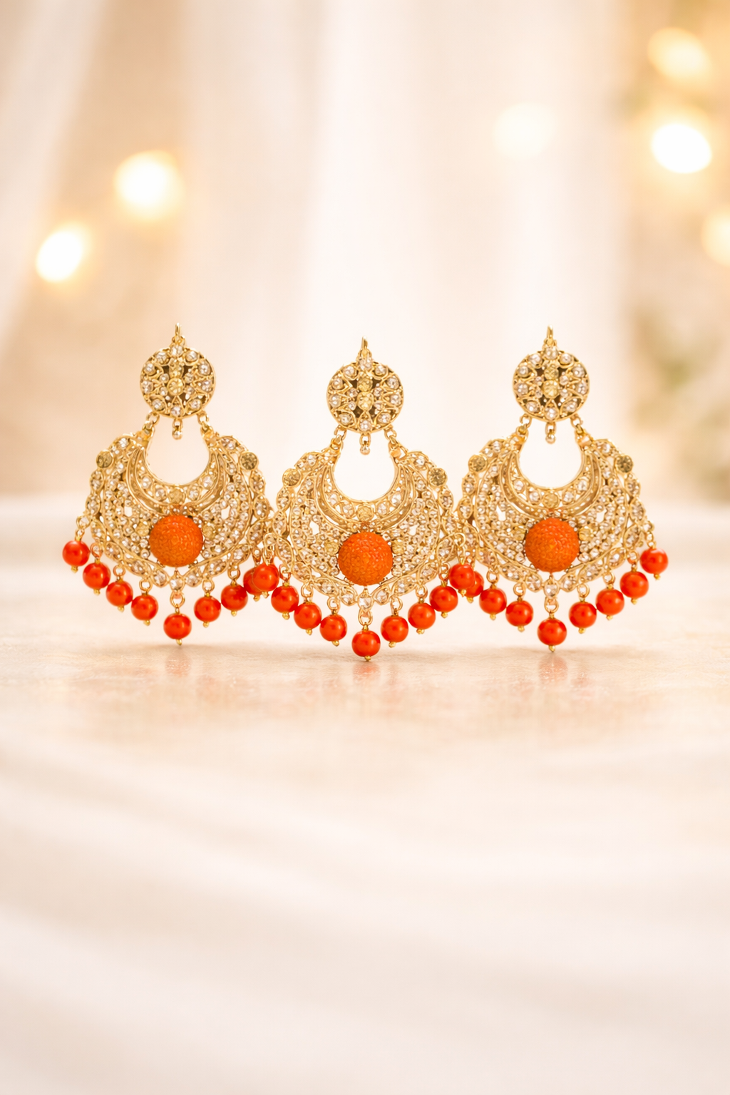 Royal Bridal Earrings Set