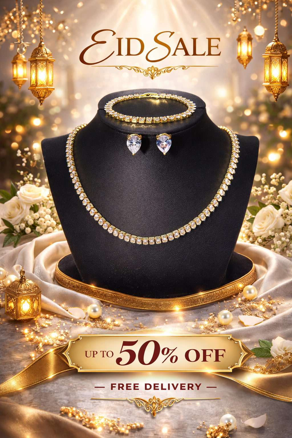 Pear Zircon Jewellery Set